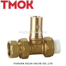 PPR internal thread brass color digital Regulating valve with union